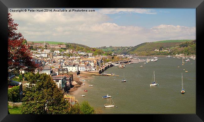 Dartmouth And The River Dart Framed Print by Peter F Hunt