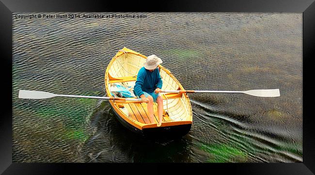  One Man And His Boat Framed Print by Peter F Hunt