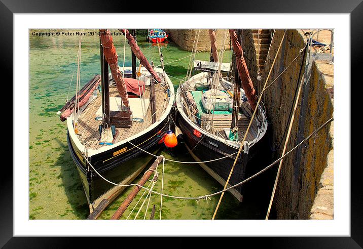  Happy Return And Barnabas At Mousehole Framed Mounted Print by Peter F Hunt
