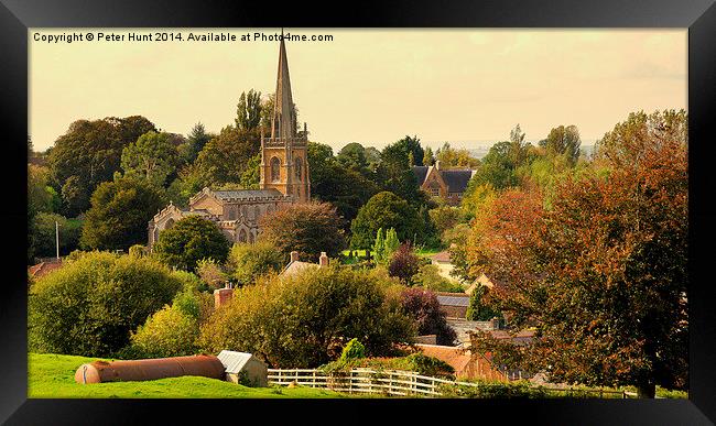  Castle Cary In Rural England Framed Print by Peter F Hunt