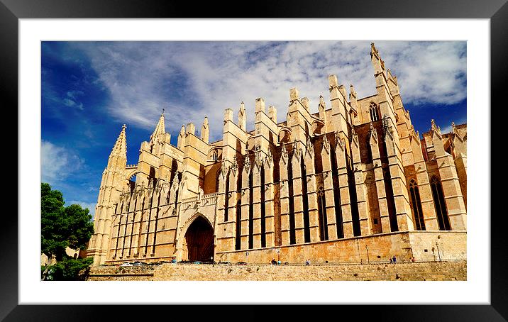  Palma Cathedral Mallorca Framed Mounted Print by Peter F Hunt