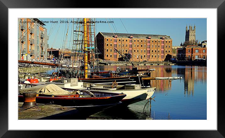 A View From Gloucester Dock Framed Mounted Print by Peter F Hunt