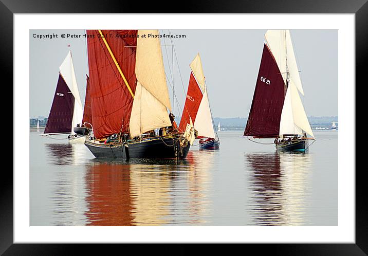 Drifting on the Blackwater Framed Mounted Print by Peter F Hunt