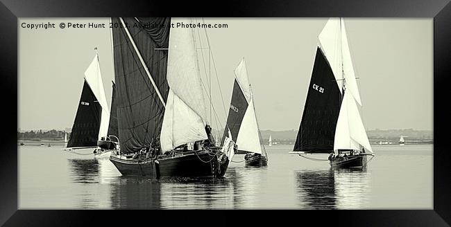 Drifting On The Blackwater Framed Print by Peter F Hunt