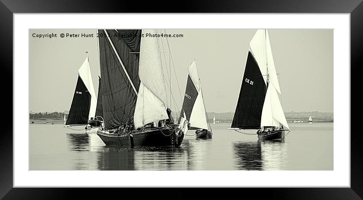 Drifting On The Blackwater Framed Mounted Print by Peter F Hunt