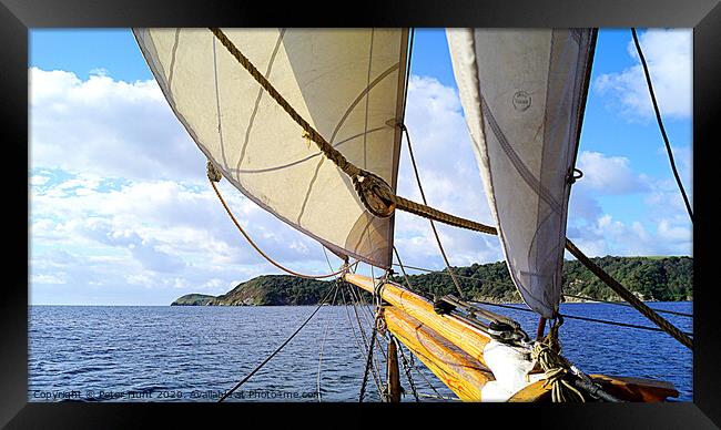 Sails And Wind Framed Print by Peter F Hunt