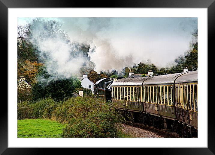 Riding The Steam Train Framed Mounted Print by Peter F Hunt