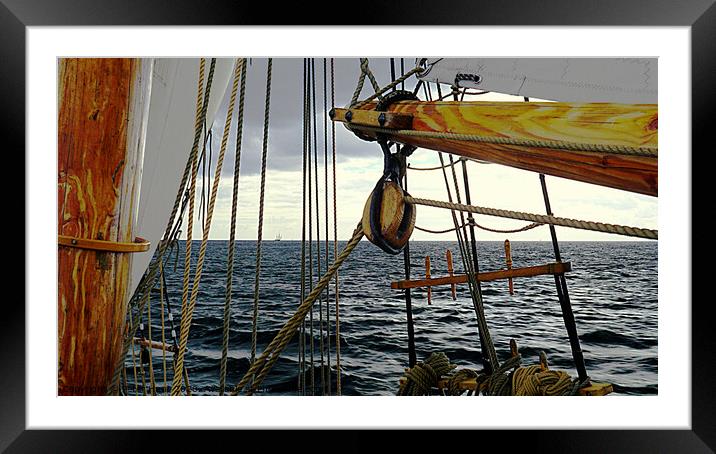 Sailing Anny Of Charlestown Framed Mounted Print by Peter F Hunt