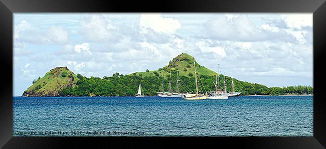 Pigeon Island St Lucia Framed Print by Peter F Hunt