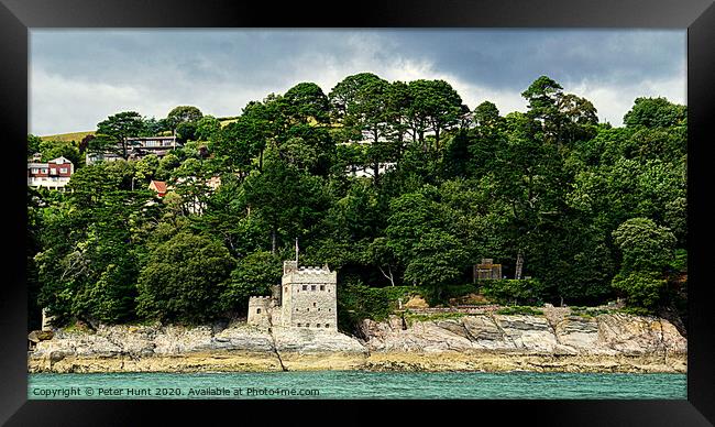 Kingswear Castle On The River Dart Framed Print by Peter F Hunt