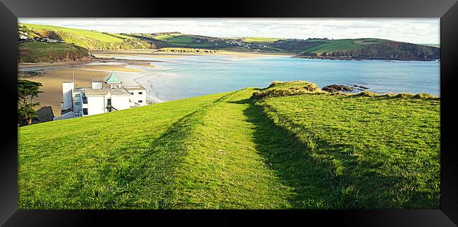 View From Burgh Island Framed Print by Peter F Hunt