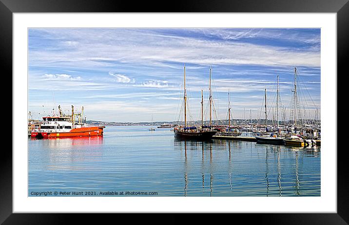 Outer Harbour View Framed Mounted Print by Peter F Hunt