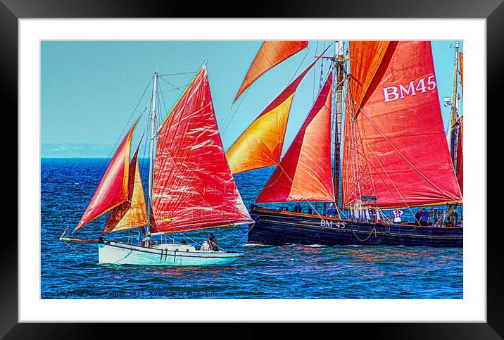 Love Heritage Sailing Framed Mounted Print by Peter F Hunt