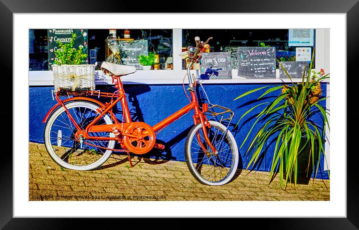Pedal Power Framed Mounted Print by Peter F Hunt