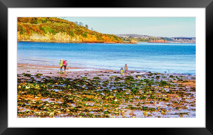 Winter On The Beach Framed Mounted Print by Peter F Hunt