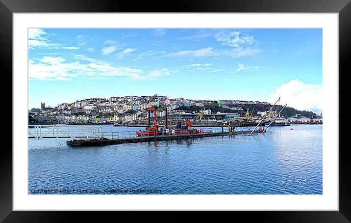 The Winter Sun Shines Over Brixham Framed Mounted Print by Peter F Hunt