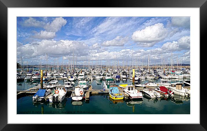 Brixham Marina View  Framed Mounted Print by Peter F Hunt