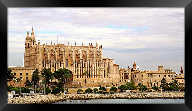 Mallorca Palma Cathedral Framed Print by Peter F Hunt