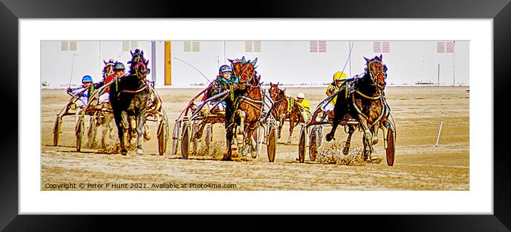 The Race Is On Framed Mounted Print by Peter F Hunt
