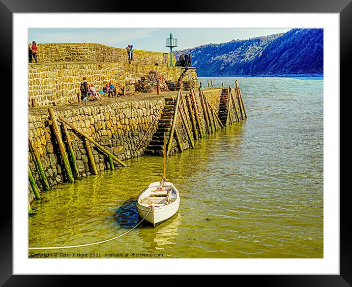 The Ancient Harbour Wall  Framed Mounted Print by Peter F Hunt