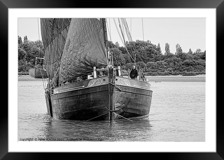 Sailing Barge Pudge  Framed Mounted Print by Peter F Hunt