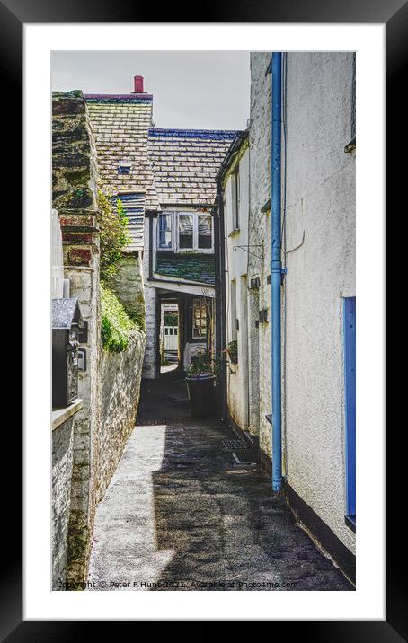 Squeeze Belly Alley  Framed Mounted Print by Peter F Hunt