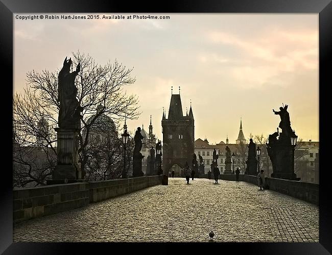  Charles Bridge Prague Framed Print by Robin Hart-Jones