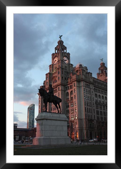 Liver buildings Framed Mounted Print by phillip murphy