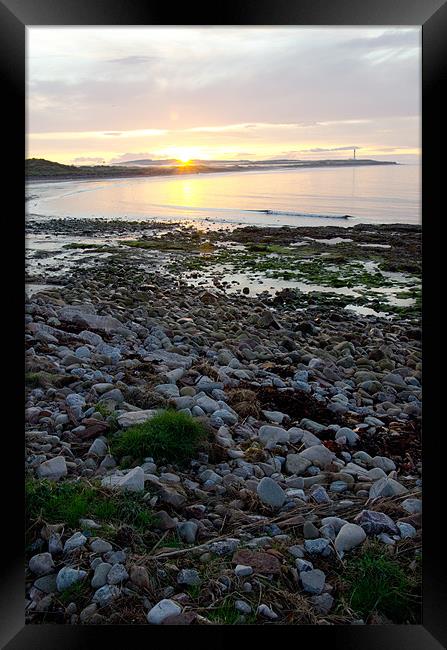 West Beach Sunset at Lossiemouth Framed Print by Lloyd Fudge