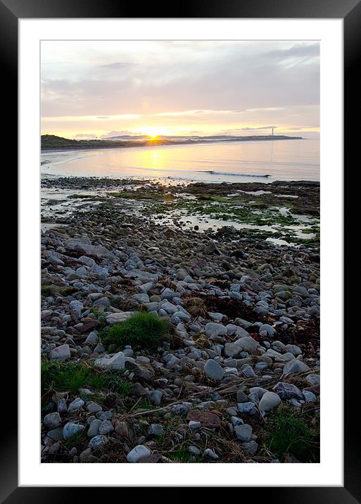 West Beach Sunset at Lossiemouth Framed Mounted Print by Lloyd Fudge