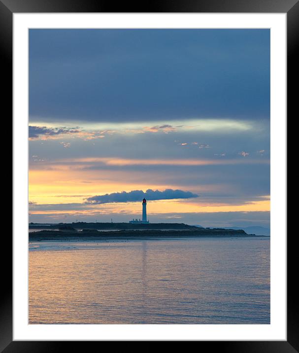 Lighthouse in Lossiemouth Framed Mounted Print by Lloyd Fudge