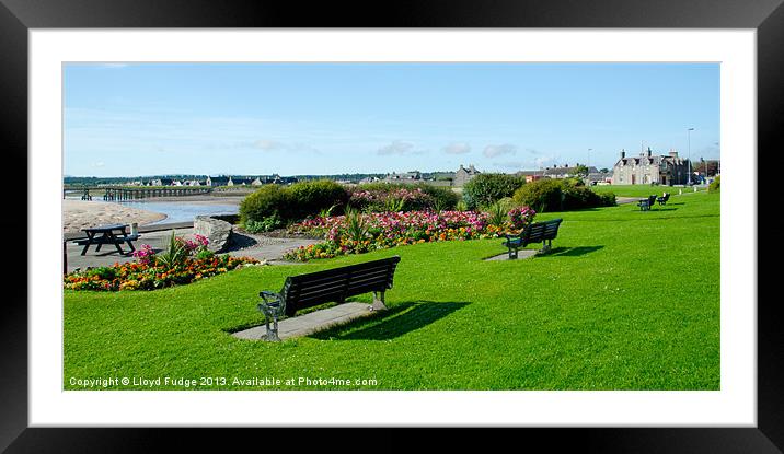 Lossiemouth sea front Framed Mounted Print by Lloyd Fudge