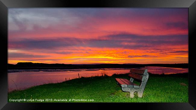 sunrise in lossiemouth Framed Print by Lloyd Fudge