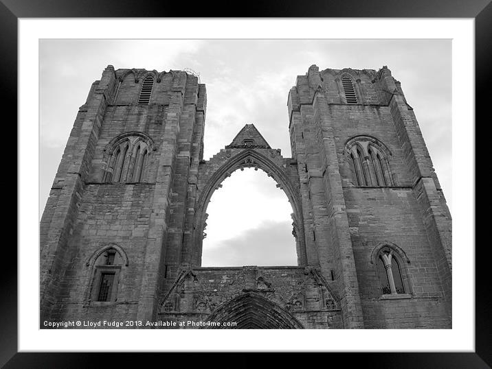 Elgin Cathedral Framed Mounted Print by Lloyd Fudge