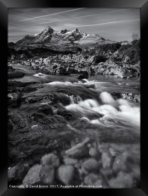 Sligachan No8 Framed Print by David Brown