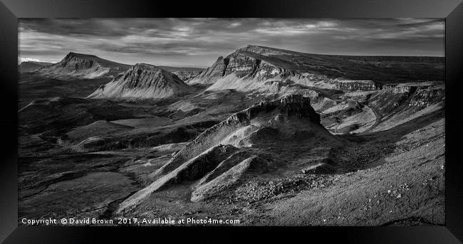 The Quiraing No3 Framed Print by David Brown
