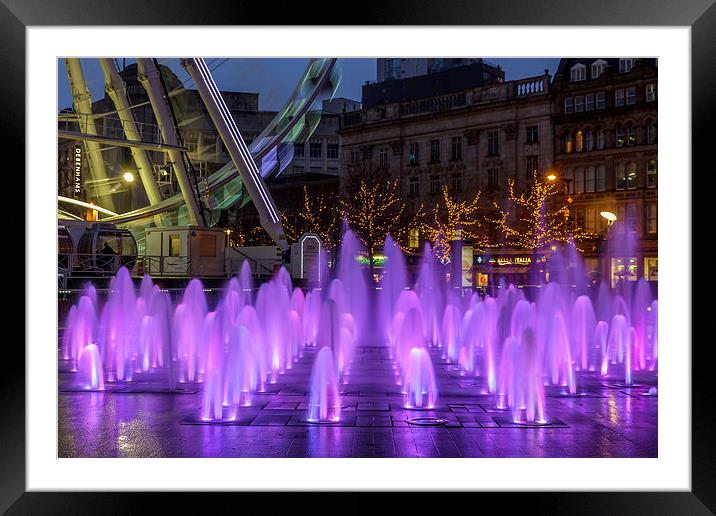 Piccadilly Gardens Framed Mounted Print by Steven Purcell