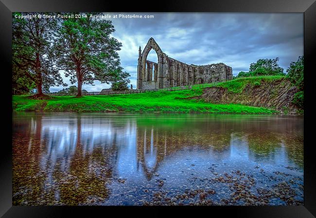 Bolton Abbey Morning Framed Print by Steven Purcell