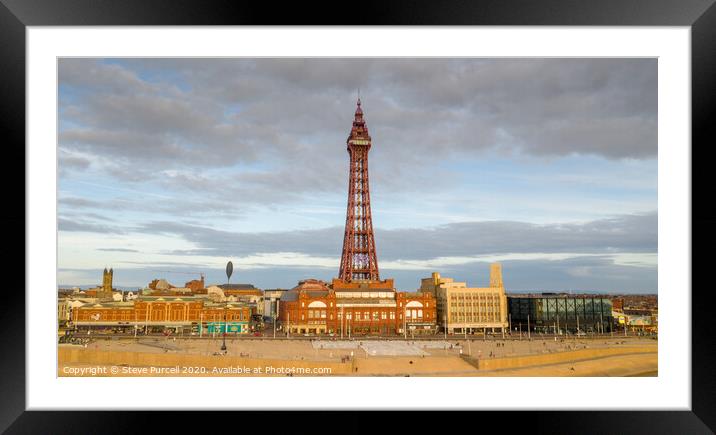 Blackpool Tower Framed Mounted Print by Steven Purcell