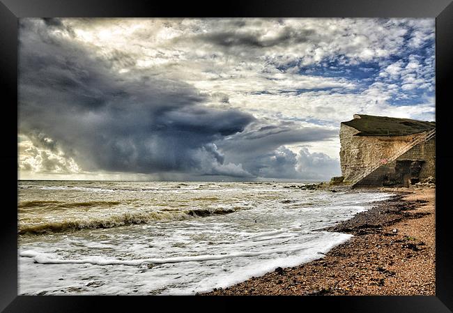 Storm at sea Framed Print by Mike Jennings