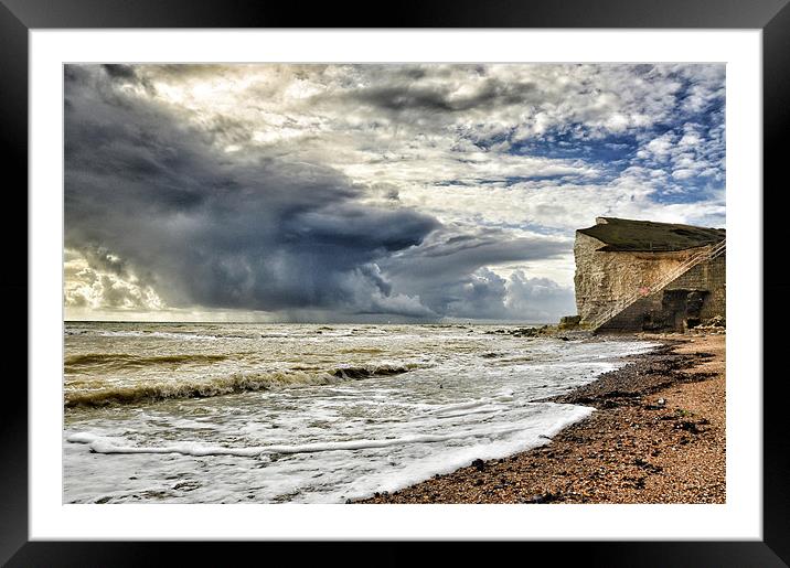 Storm at sea Framed Mounted Print by Mike Jennings
