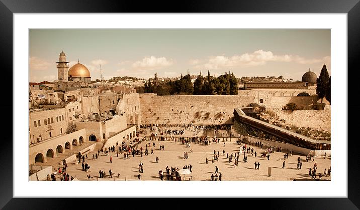 Western Wall Framed Mounted Print by Andrey Glaz