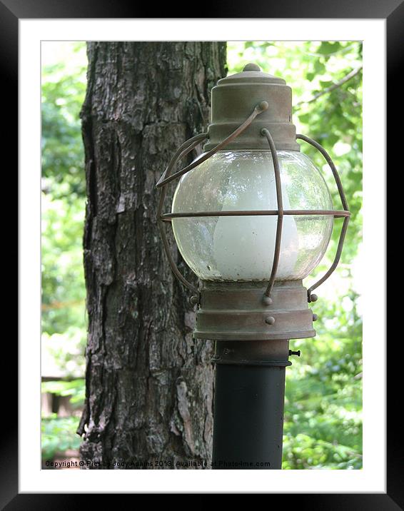 Old lampost Framed Mounted Print by Pics by Jody Adams