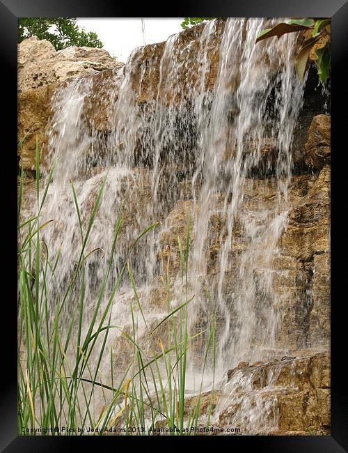 The Waterfall Framed Print by Pics by Jody Adams