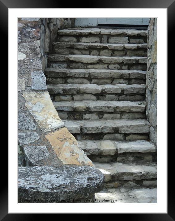 The Stone Steps Framed Mounted Print by Pics by Jody Adams