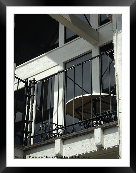 Balcony Framed Mounted Print by Pics by Jody Adams