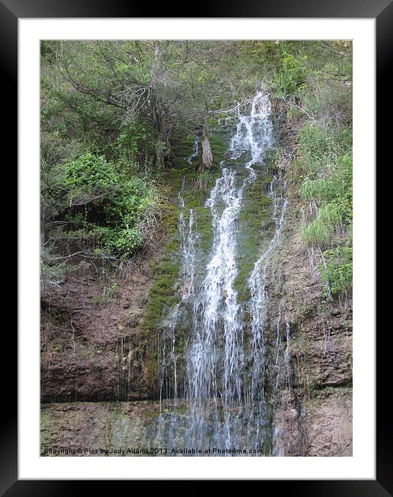 The Waterfalls Framed Mounted Print by Pics by Jody Adams
