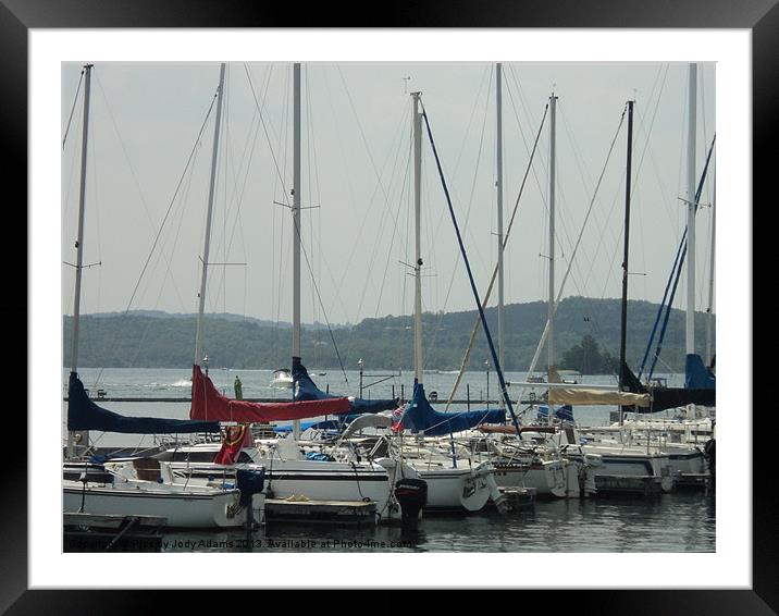 SailBoats Framed Mounted Print by Pics by Jody Adams