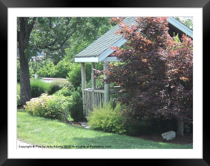 The Covered Porch Framed Mounted Print by Pics by Jody Adams