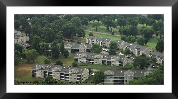 Condos in the Neighborhood Framed Mounted Print by Pics by Jody Adams